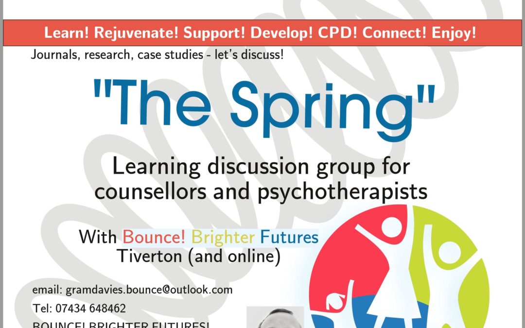 For Therapists: Discussion Group called “The Spring”